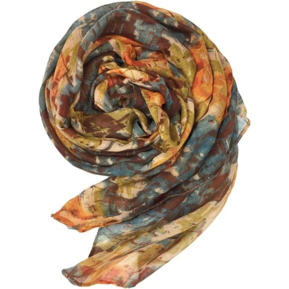 YOUR‎ SMILE Ladies/Women's Lightweight Floral Print/Solid Color mixture Shawl - Picture 3 of 8
